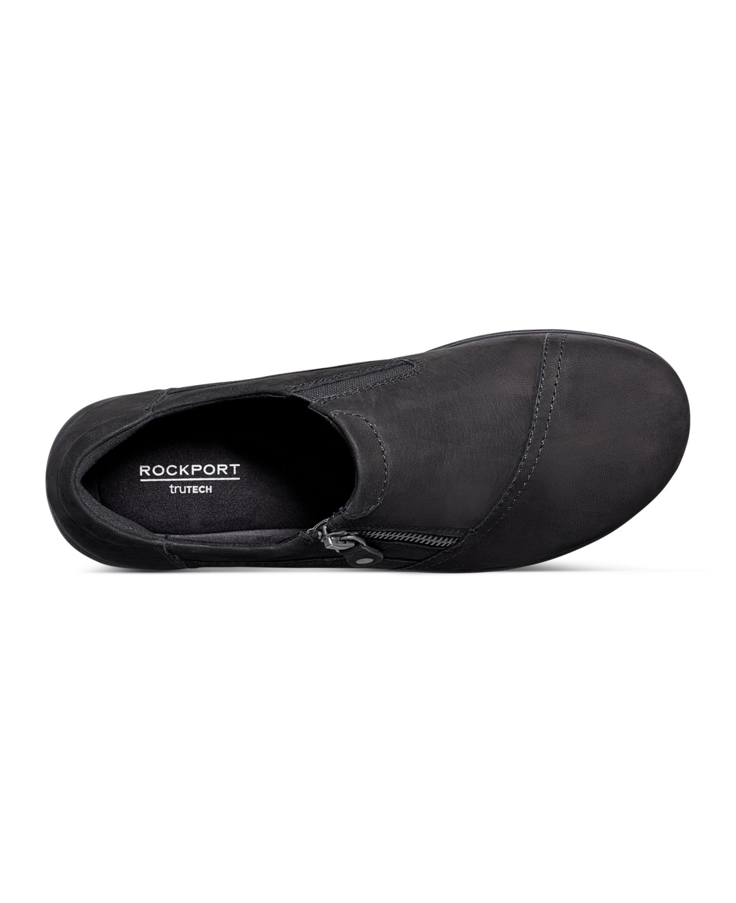 Женские ботинки Rockport Hallie Waterproof Casual Closed Toe, цвет: Чёрный кожаный — фото 4