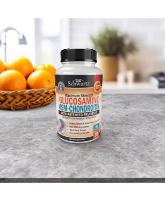 Glucosamine Chondroitin MSM 2110mg - Joint Support Supplement with Turmeric Curcumin- Made in USA - 180 Capsules