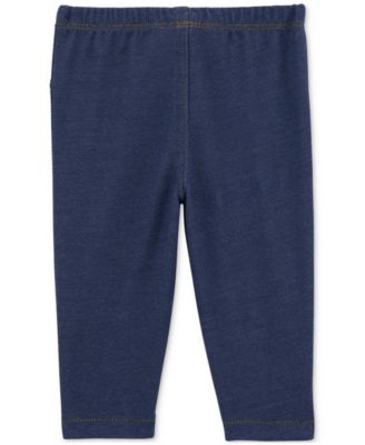 Baby Girls Faux-Sherpa Floral Little Jacket, Bodysuit & Denim Leggings, 3-Piece Set