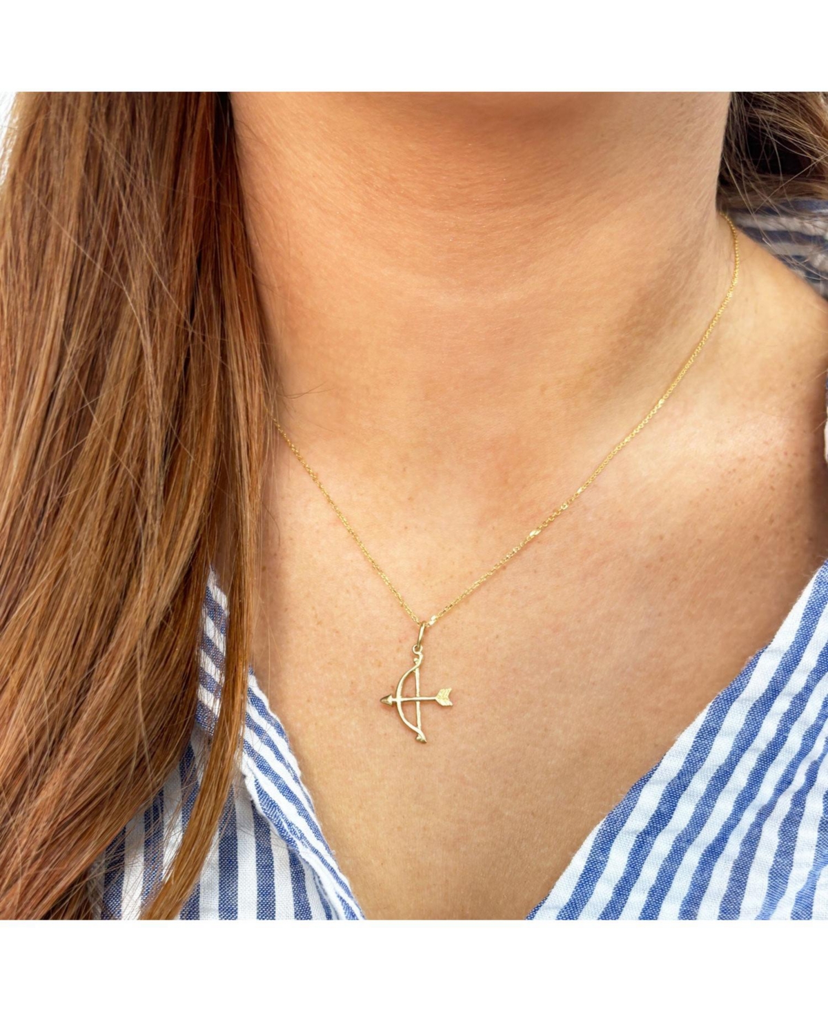 The Lovery MiniBow and Arrow Charm 14K- Gold