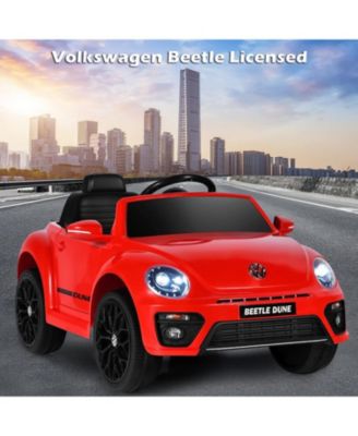 12V Kids Ride On Car Licensed Volkswagen Beetle w/ Remote Control & Music