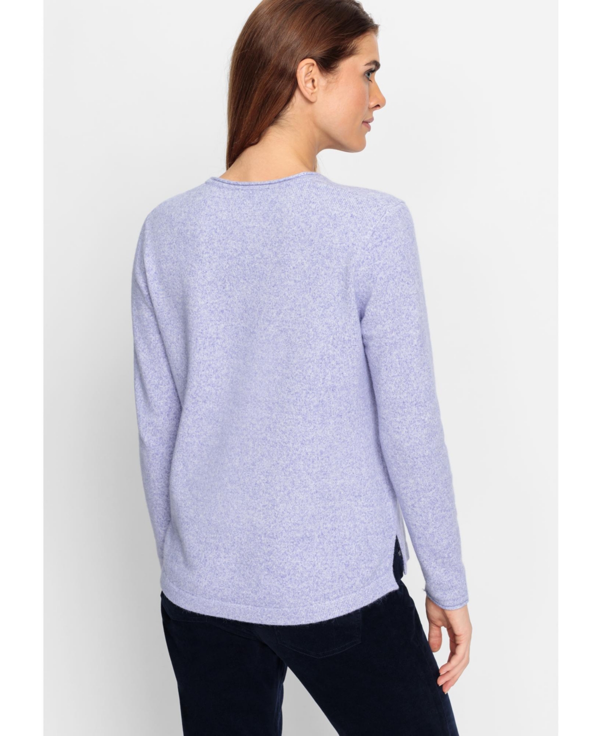 Olsen Women's Melange Knit Sweater - Lilac pearl mel