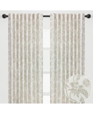 Chanasya Premium 2-Panel Light Filtering Curtains - Semi Sheer for ...