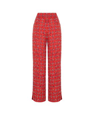 Women's High-Waist Tweed Pants