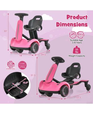 6V Kids Ride On Drift Car Electric Drifting Go Kart for Kids with 360degree(s) Spin