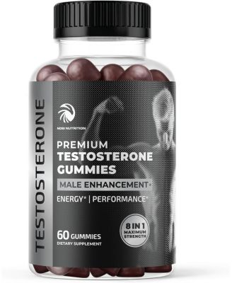 MENXI Male Enhancement Gummies With Testosterone Booster – 60 Stamina Pills For Men