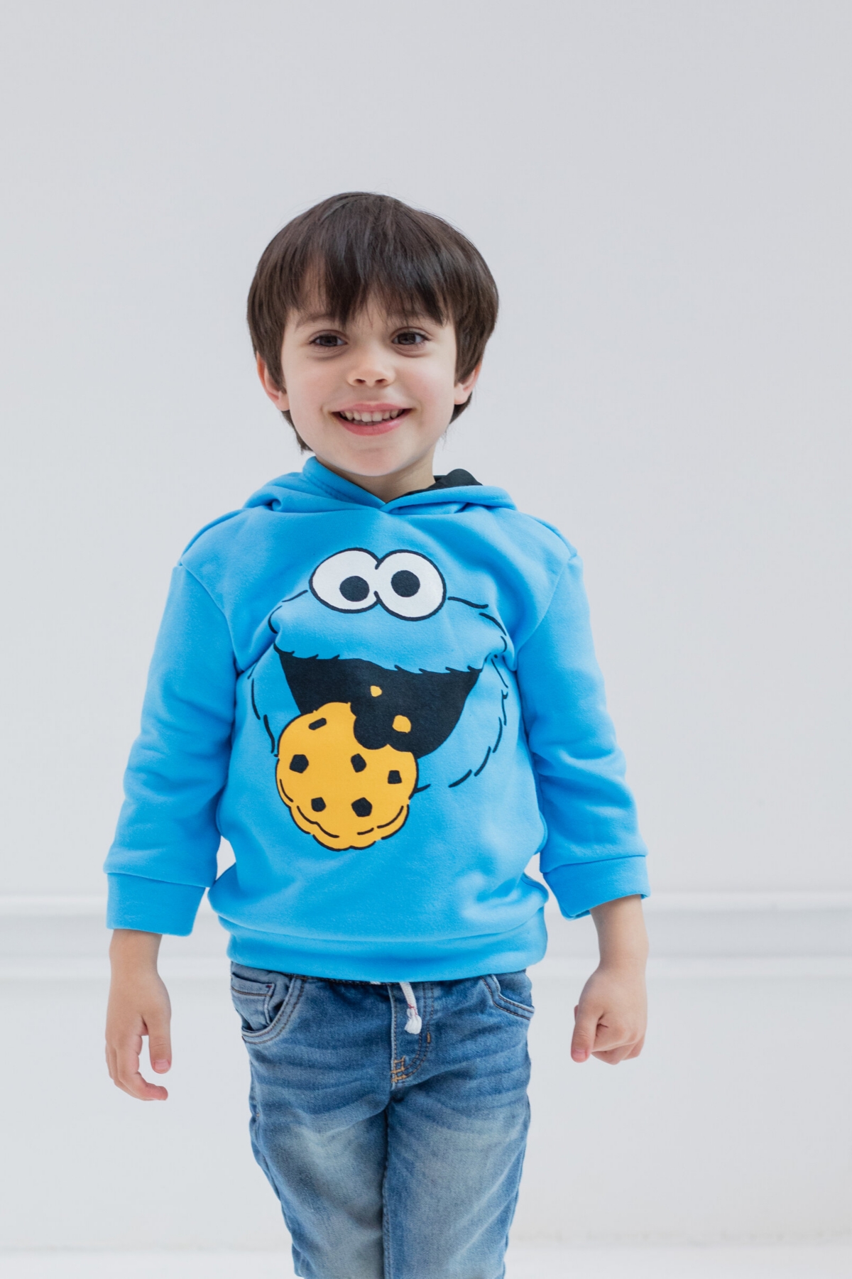Sesame Street Baby Boys Abby Cadabby Elmo BirdOscar The Grouch Pullover Hoodie to - Cookie monster
