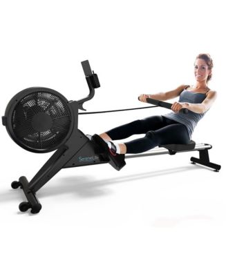 SereneLife Smart Fitness Rowing Machine with Bluetooth and Foldable ...