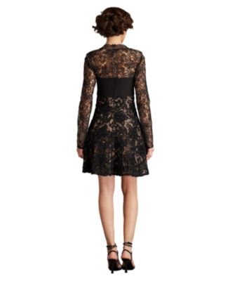 Sayda Embroidered Lace Mini Dress