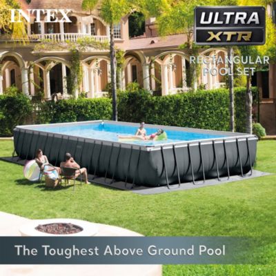 32' x 16' x 52" Ultra XTR Rectangular Outdoor Swimming Pool Set with Pump