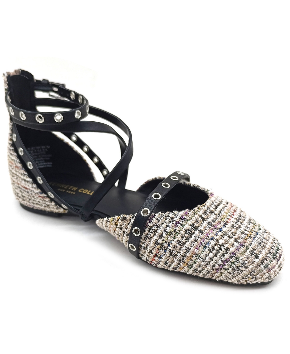 Women's Mason Strappy Flats - Black/Tan