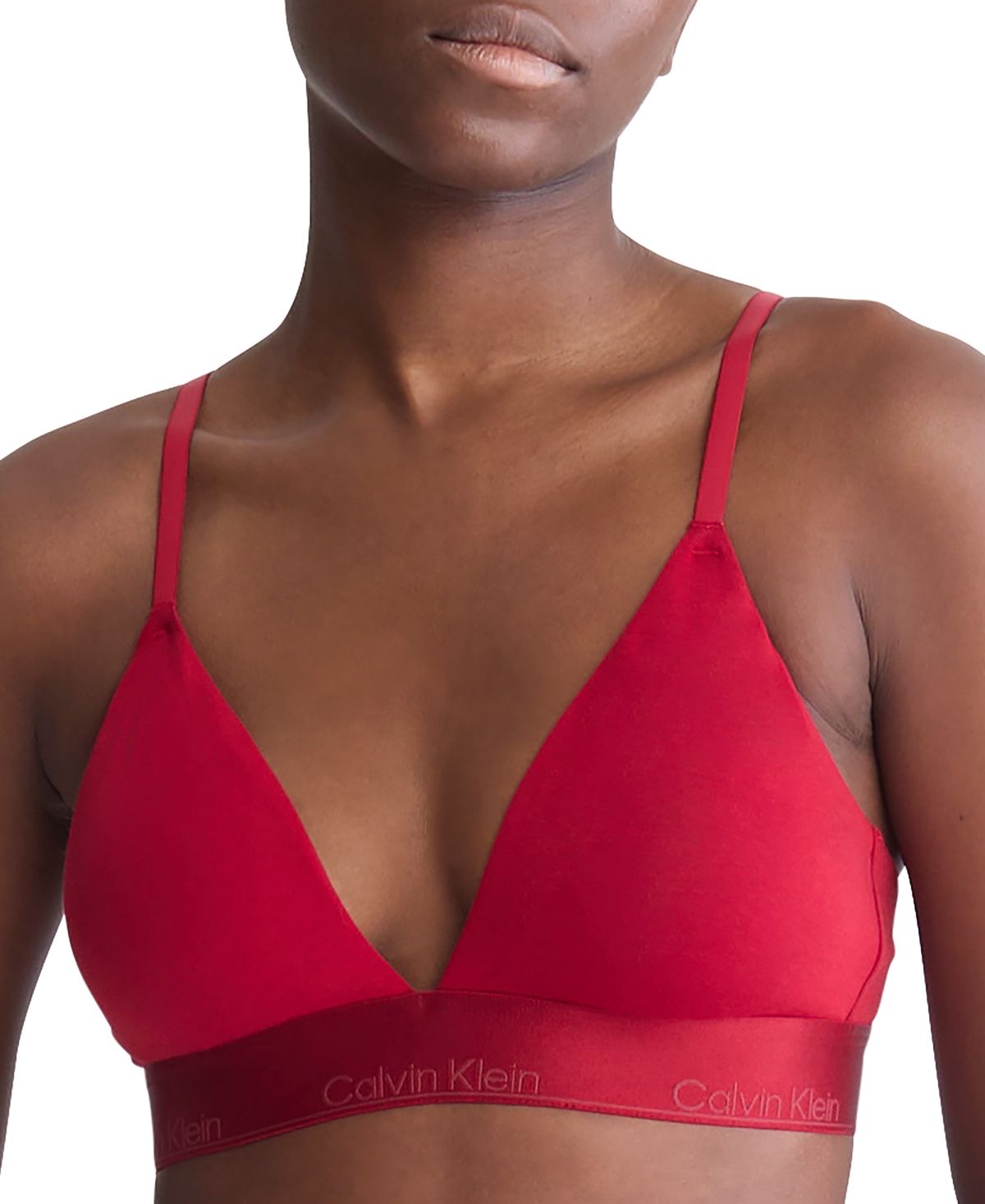 Calvin Klein Women's Modern Cotton Holiday Lightly Lined Triangle Bralette