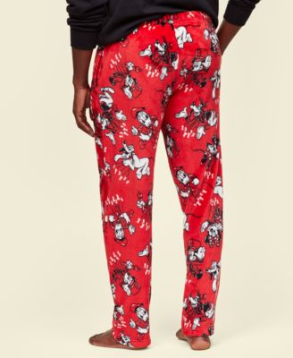 Adult Unisex Mickey & Friends Plush Fleece Pants, Created for Macy's