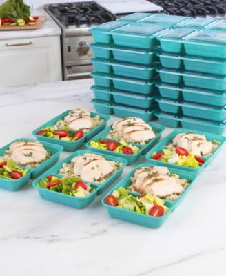 Good Cook Meal Prep Rectangle Two Compartment 30 Pack Container
