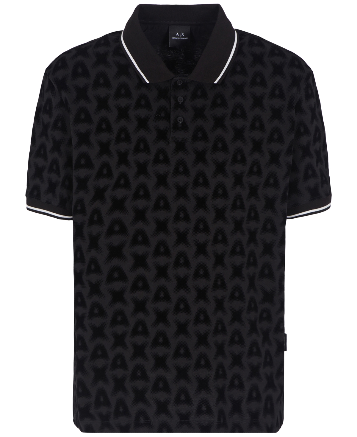 Aix Armani Exchange Mens Flocking Polo