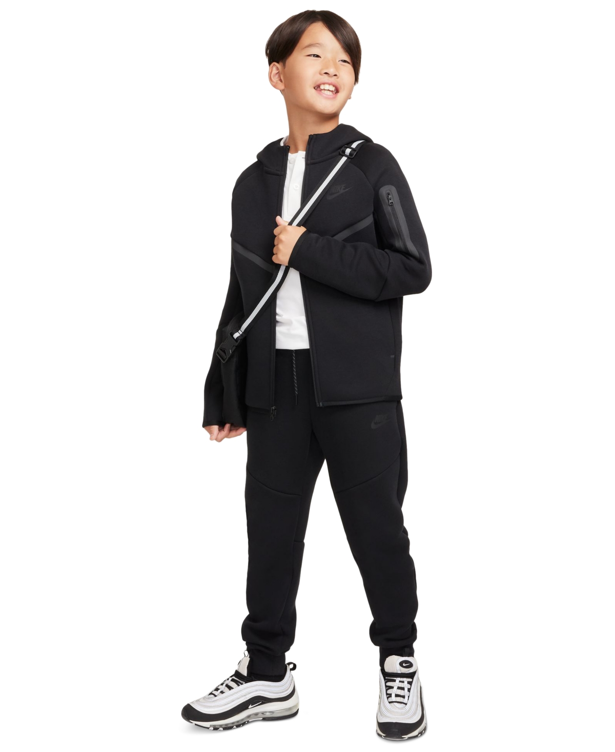 Nike Big Kids Sportswear Tech Fleece Jogger Pants In Black,blac