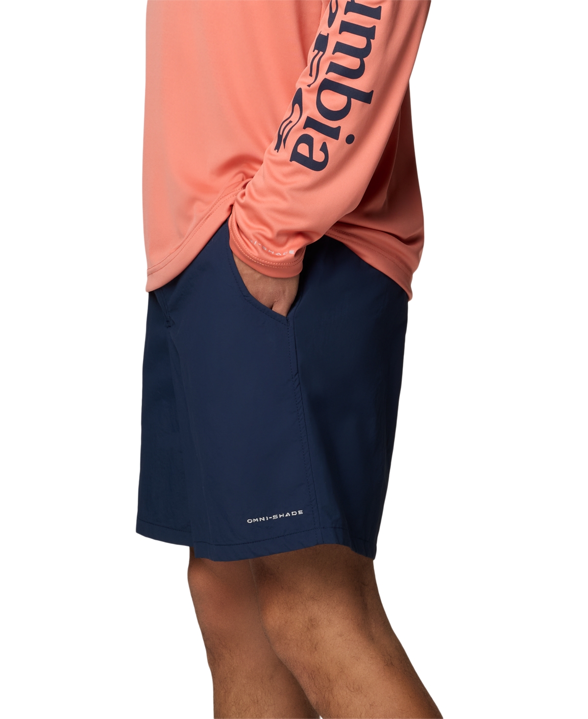 Shop Columbia Men's Pfg Backcast Iv 6" Water Shorts In Collegiate Navy