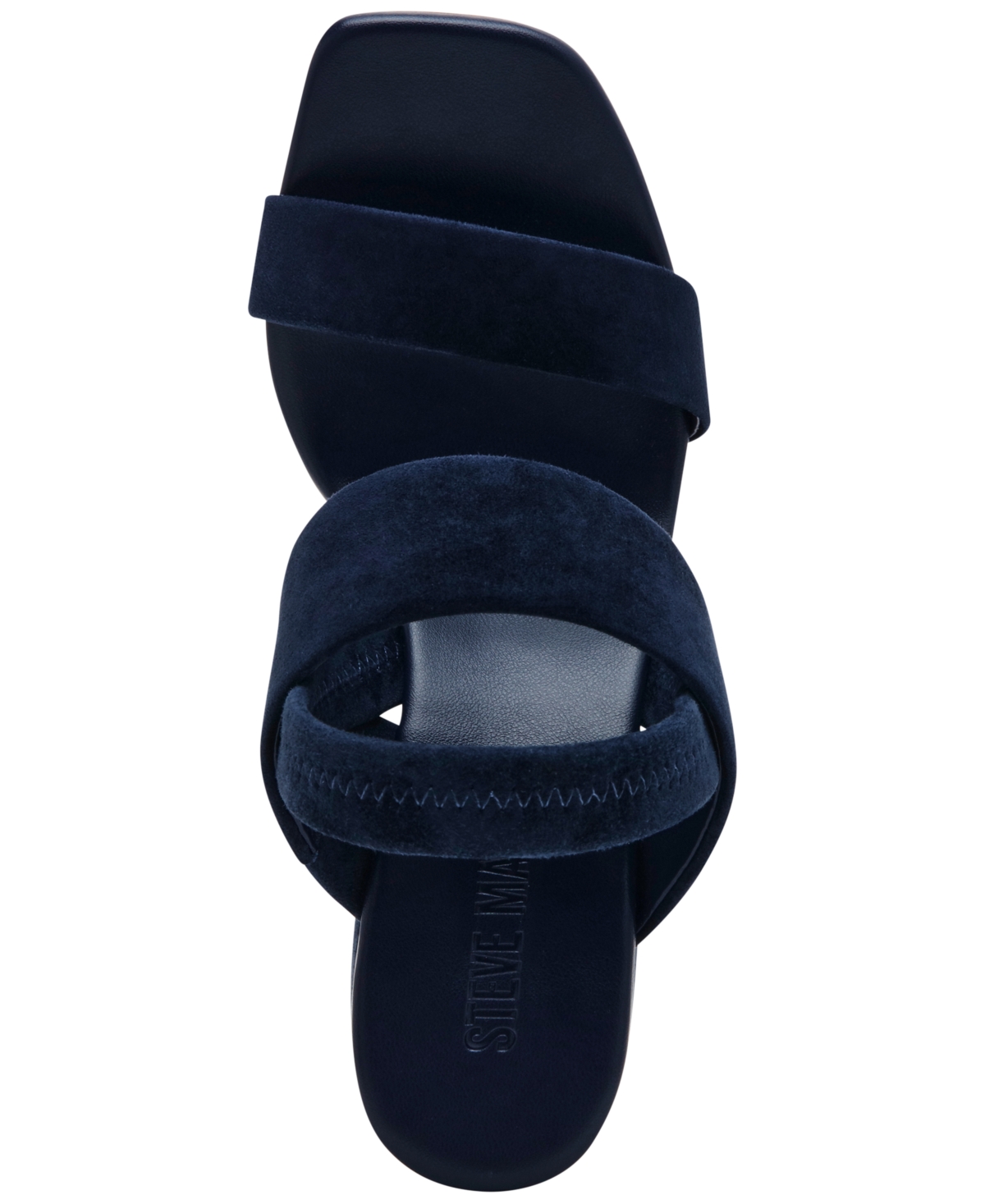 Steve Madden Women's Marbell Slingback Block-heel Sandals In Navy Suede