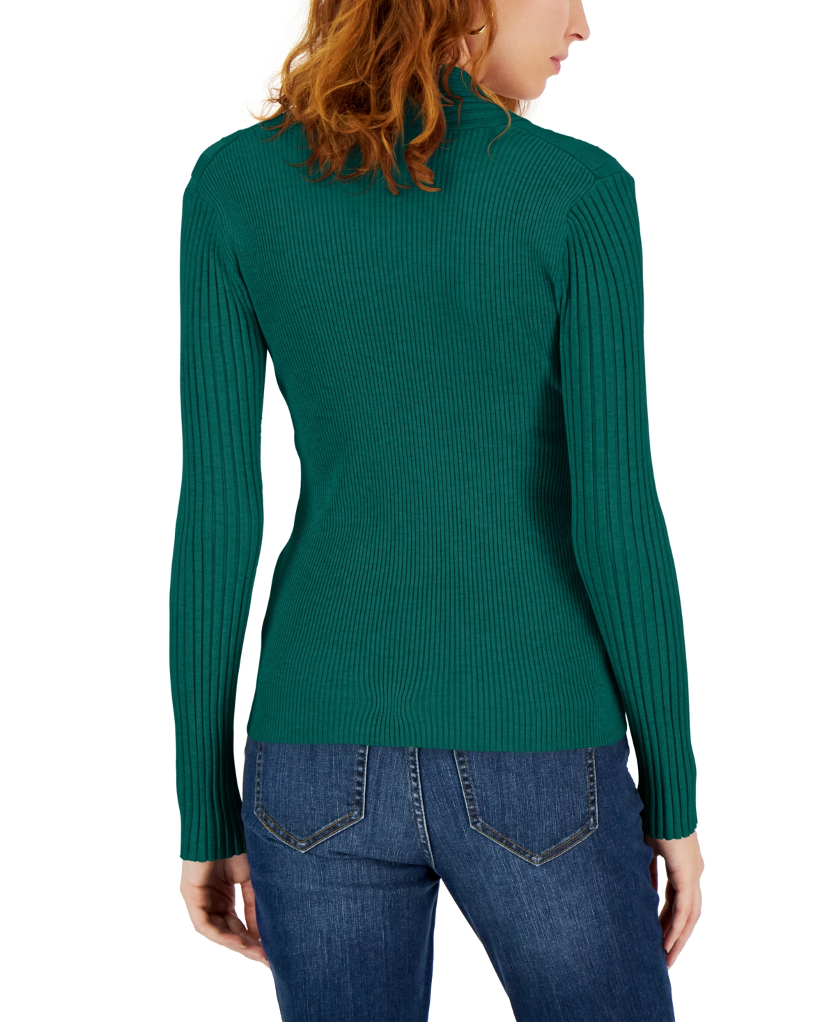 I.n.c. International Concepts Women's Ribbed Surplice Pullover Sweater, Created for Macy's