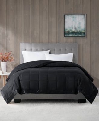 Windom Lightweight Down Alternative Satin Trim Blanket, Full/Queen