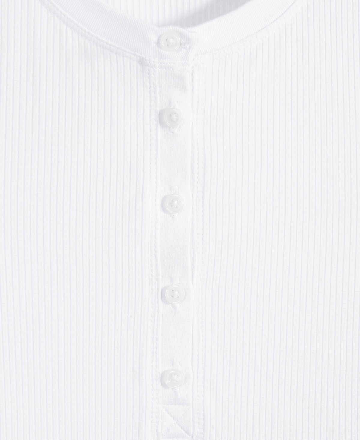On 34th Women's Ribbed Henley Sleeveless Tank Top, Exclusively At Macy's In Bright White