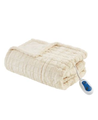 Zuri Electric Faux-Fur Throw, 50" x 70"