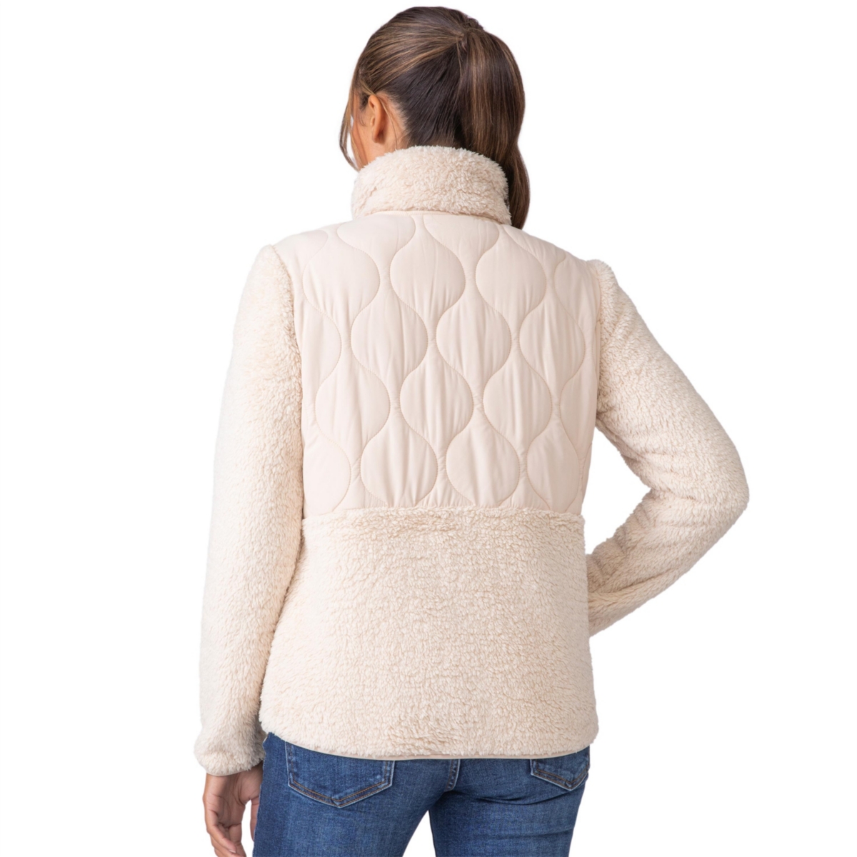 Free Country Women's Sierra Butter Pile Hybrid Jacket