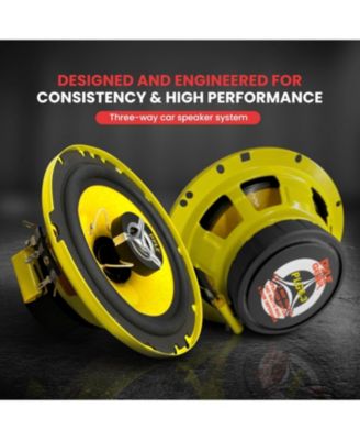 6.5" Three-Way Car Speakers, 280 Watt