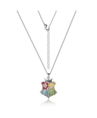 Hogwarts Crest Pendant Multicolored Charm Necklace