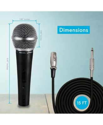 Professional Dynamic Microphone, Unidirectional Handheld Mic with ON/OFF Switch