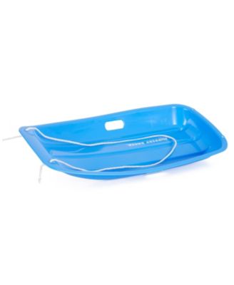 Downhill Sprinter Kids Plastic Toboggan Snow Sled, Blue (3 Pack)