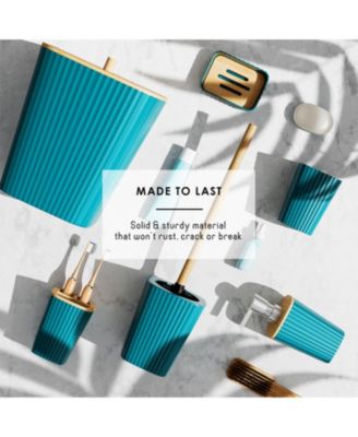 25 Piece Complete Bathroom, Vanity & Shower Accessories Set - White