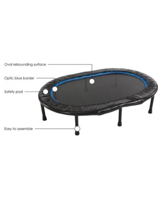 Stamina Oval Fitness Rebounder Trampoline for Home Gym Cardio Exercise Workouts