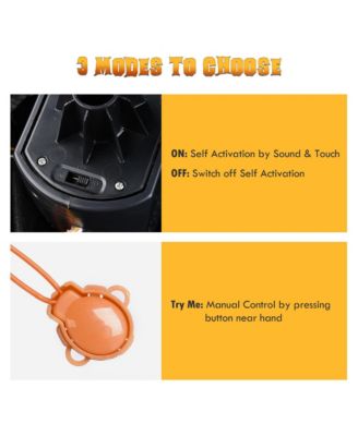 Scary Animated Halloween Pumpkin Decorations 5.4Ft with Motion & Sound Activated Glowing Head 2024