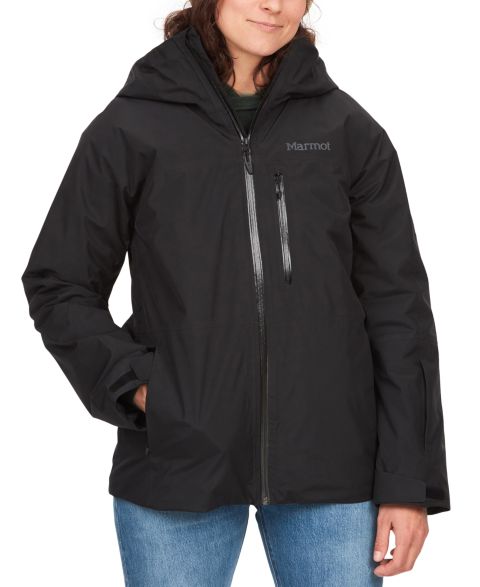 Женская куртка Marmot Lightray GORE-TEX Hooded, цвет: Чёрный