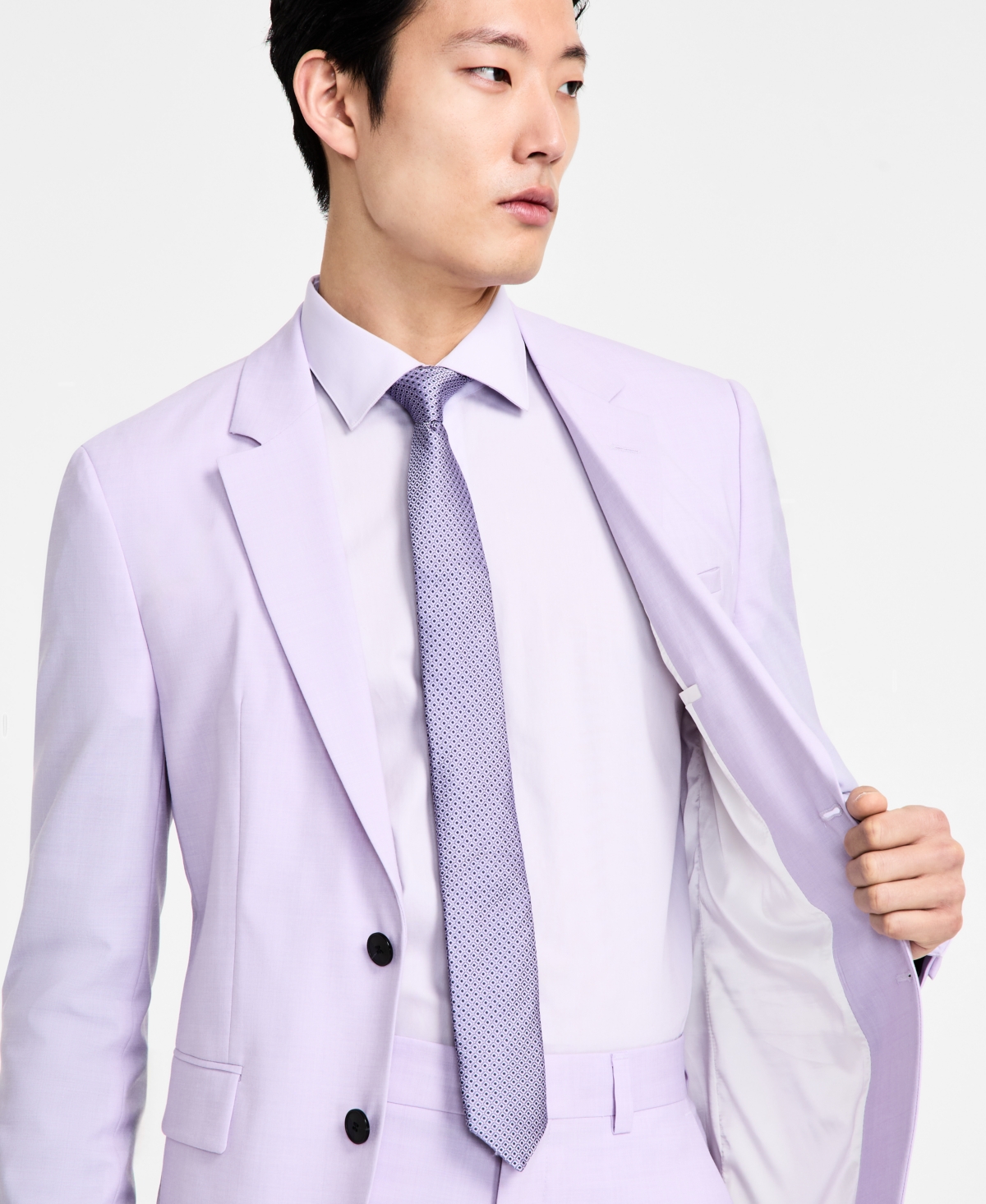 Hugo Boss Hugo By  Men's Modern-fit Wool Blend Suit Jacket In Purple