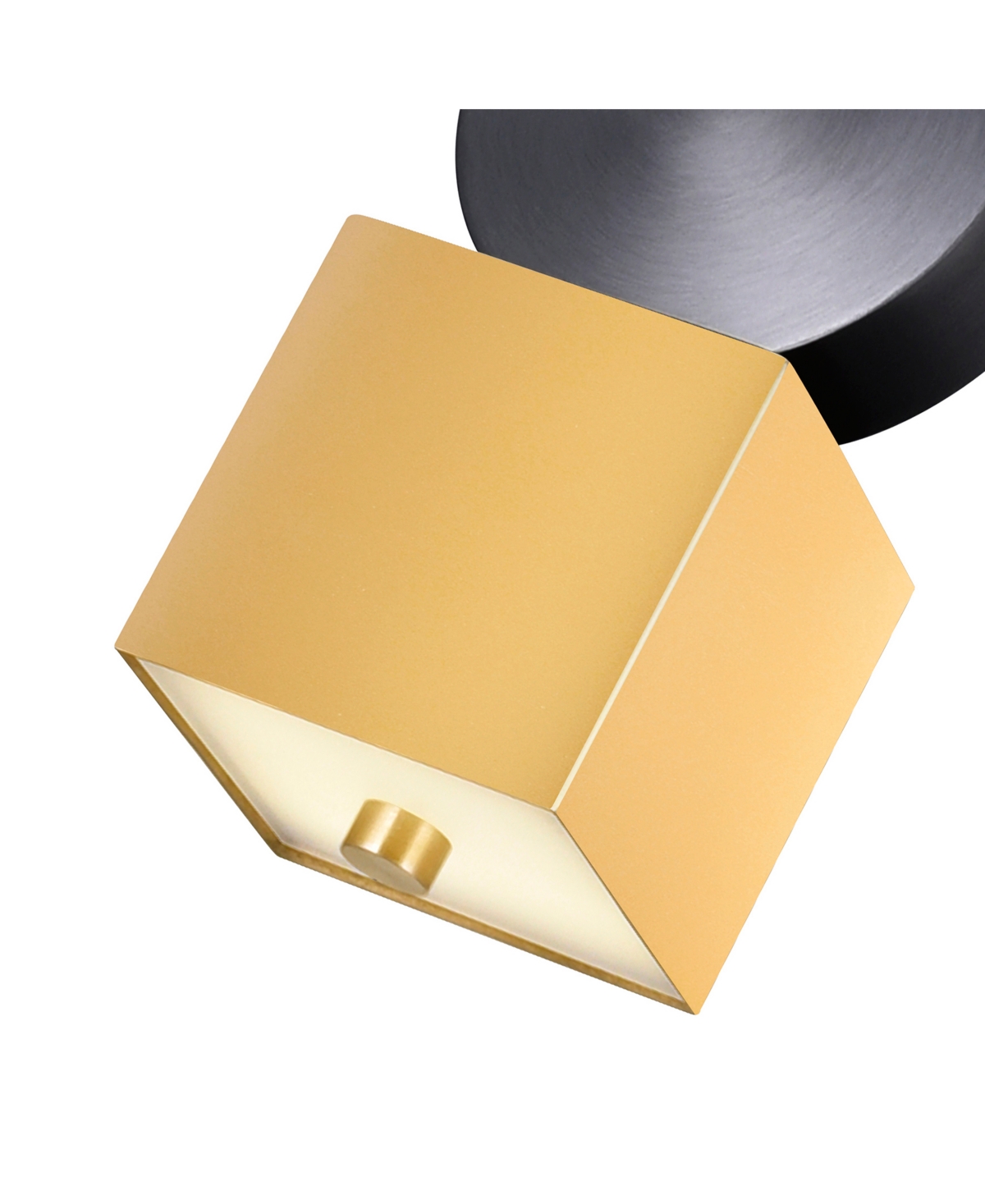 Cwi Lighting 8" Metal Saleen Led Mini Pendant In Sun Gold Black