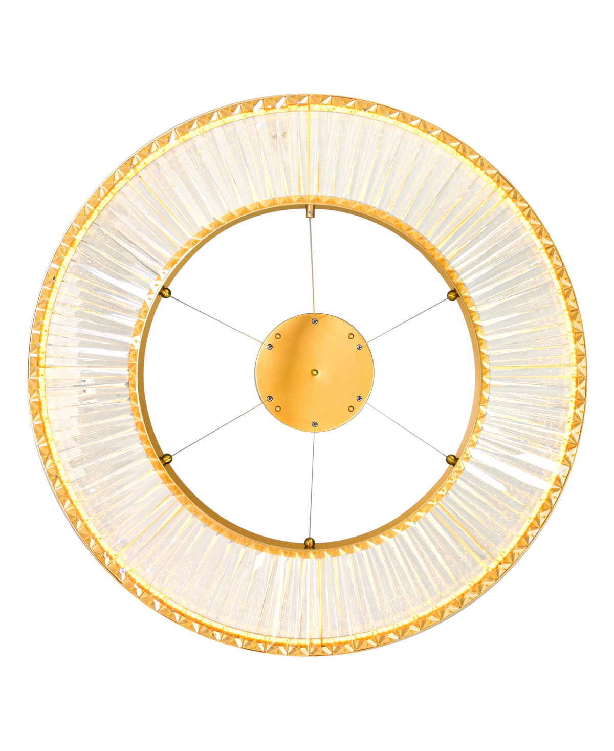 Cwi Lighting 4" Metal Bjoux Led Chandelier In Sun Gold