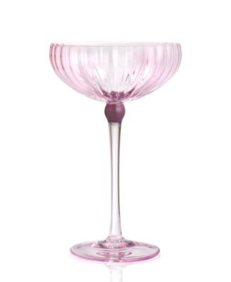 Cranberry Coupes, Set of 4