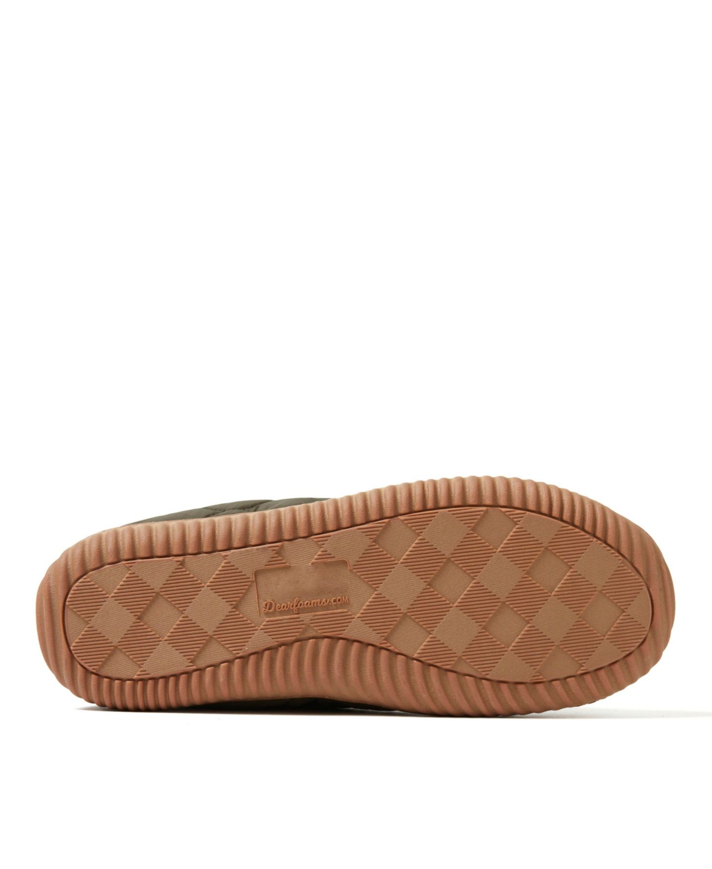 Мужские тапочки Dearfoams Warm Up Bootie House Shoe Boot Slipper, цвет: Тёмно-зелёный — фото 5