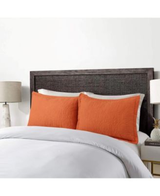 2 Pcs Embroidered Pillow Shams-Standard