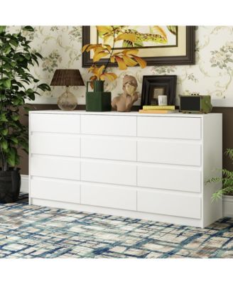 1Pc Particle Board 12-Drawer, Elegant Chest of Drawers