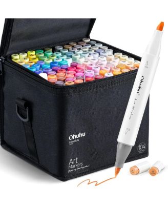 Ohuhu Honolulu 104ct New Colors Brush/Chisel Dual Tip Ohuhu Honolulu 104ct New Colors Brush/Chisel Dual Tip