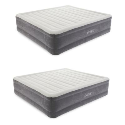 18" Inflatable Elevated Air Mattress Bed w/Built In Pump, King (2 Pack)