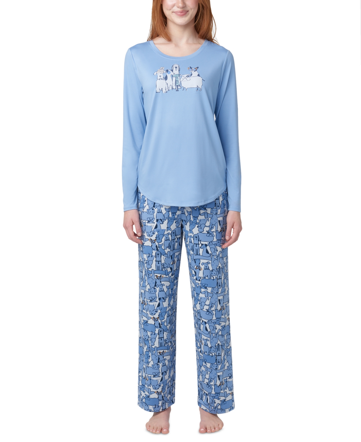 HUE WOMEN'S 2-PC. TIMELESS SOFT JERSEY PACKAGED PAJAMA SET 
