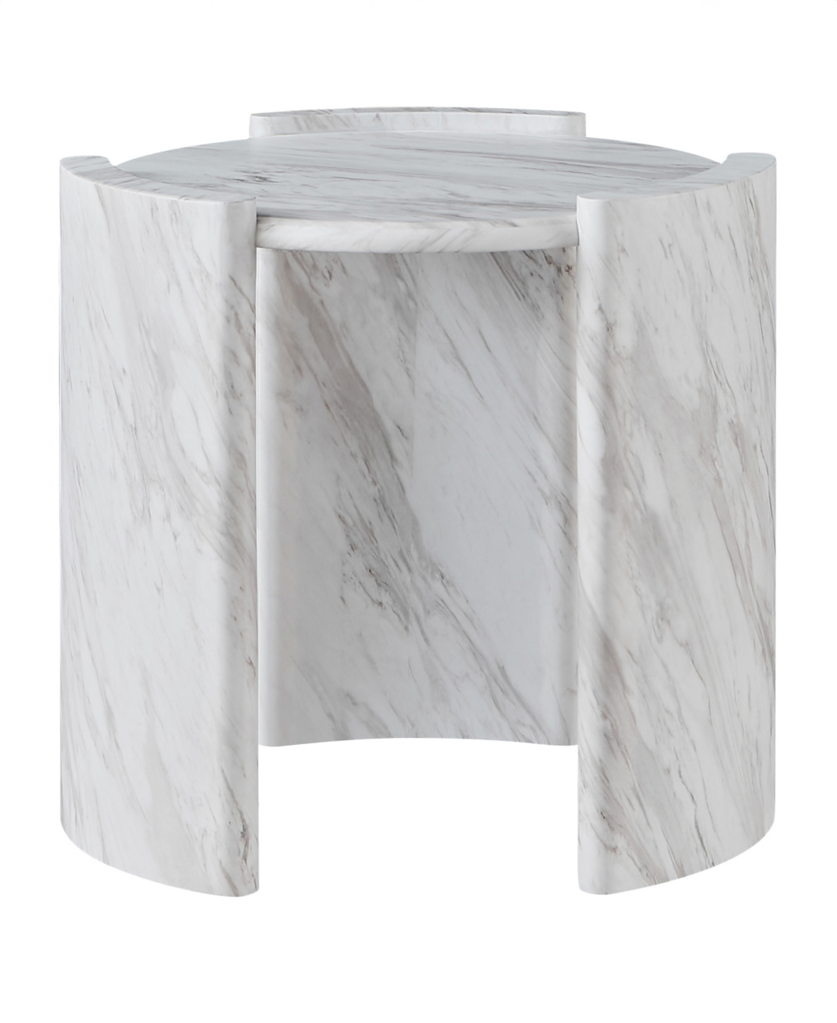 Macy's Merino 24" End Table In Light Grey