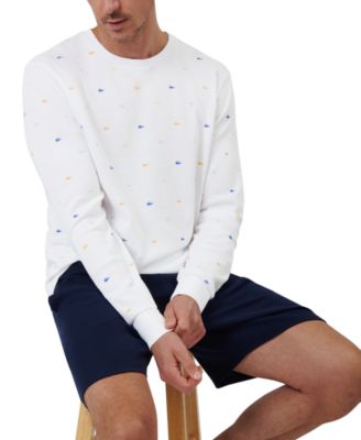 Men's All Over Crocodile Waffle-Knit Thermal Shirt