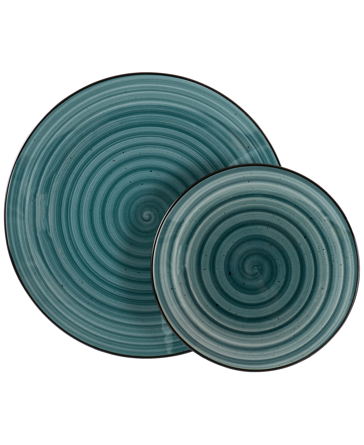 Elama Stoneware 24 Pc. Dinnerware Set, Service for 6