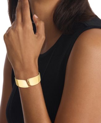 Stainless Steel Pav&eacute; Cuff Bracelet