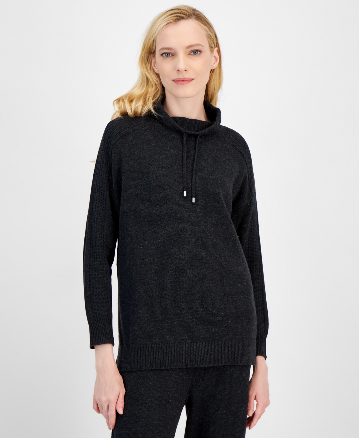 Anne Klein Women's Mock-Neck Pullover Knit Top